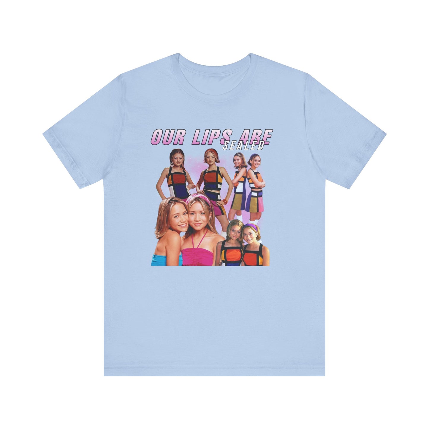 Mary-Kate And Ashley Olsen Our Lips Are Sealed Movie Shirt Unisex Jersey Short Sleeve Tee