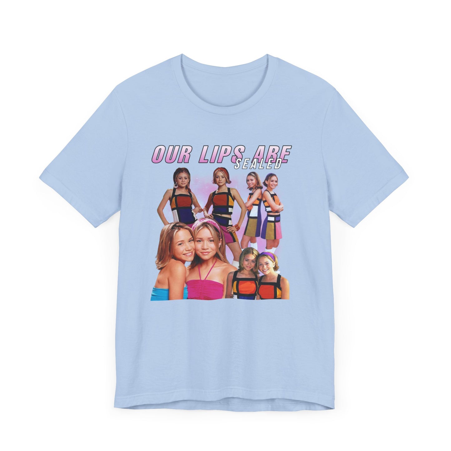 Mary-Kate And Ashley Olsen Our Lips Are Sealed Movie Shirt Unisex Jersey Short Sleeve Tee