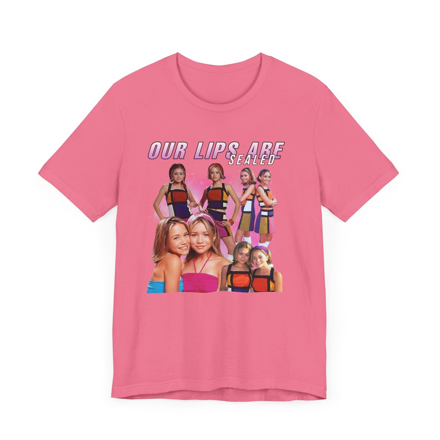 Mary-Kate And Ashley Olsen Our Lips Are Sealed Movie Shirt Unisex Jersey Short Sleeve Tee