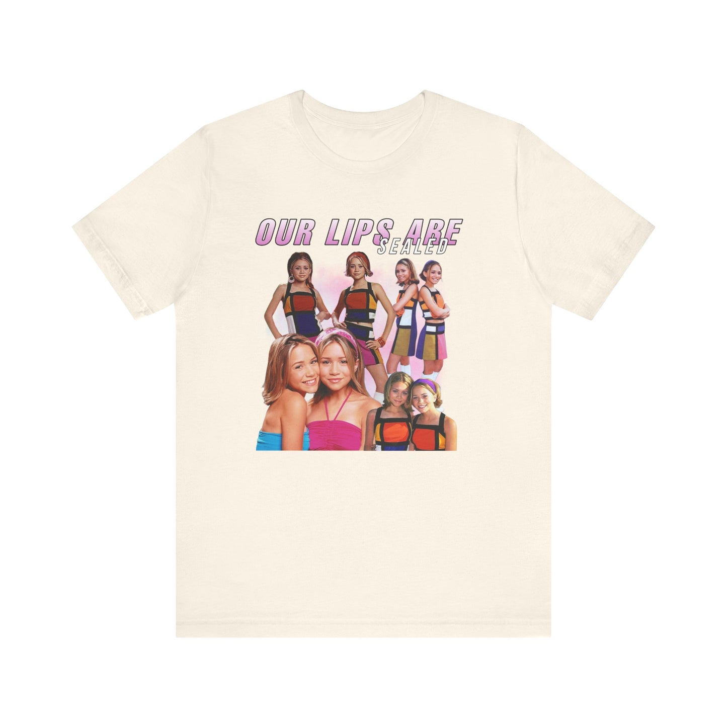 Mary-Kate And Ashley Olsen Our Lips Are Sealed Movie Shirt Unisex Jersey Short Sleeve Tee