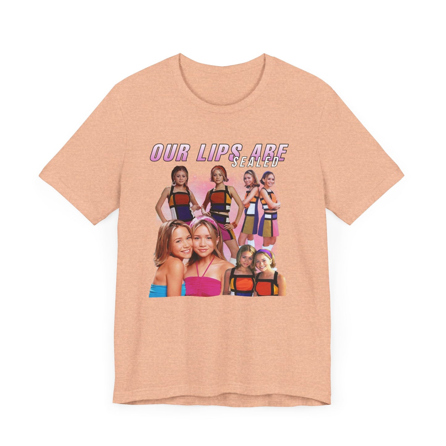 Mary-Kate And Ashley Olsen Our Lips Are Sealed Movie Shirt Unisex Jersey Short Sleeve Tee