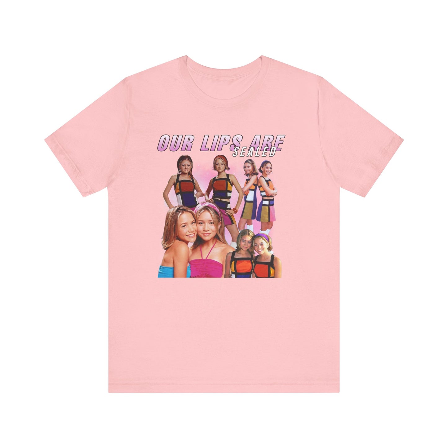 Mary-Kate And Ashley Olsen Our Lips Are Sealed Movie Shirt Unisex Jersey Short Sleeve Tee