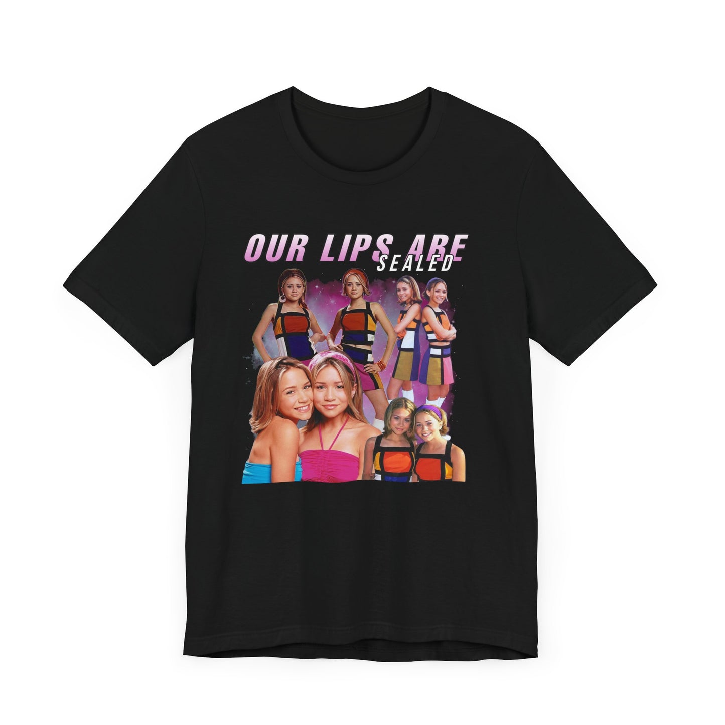 Mary-Kate And Ashley Olsen Our Lips Are Sealed Movie Shirt Unisex Jersey Short Sleeve Tee