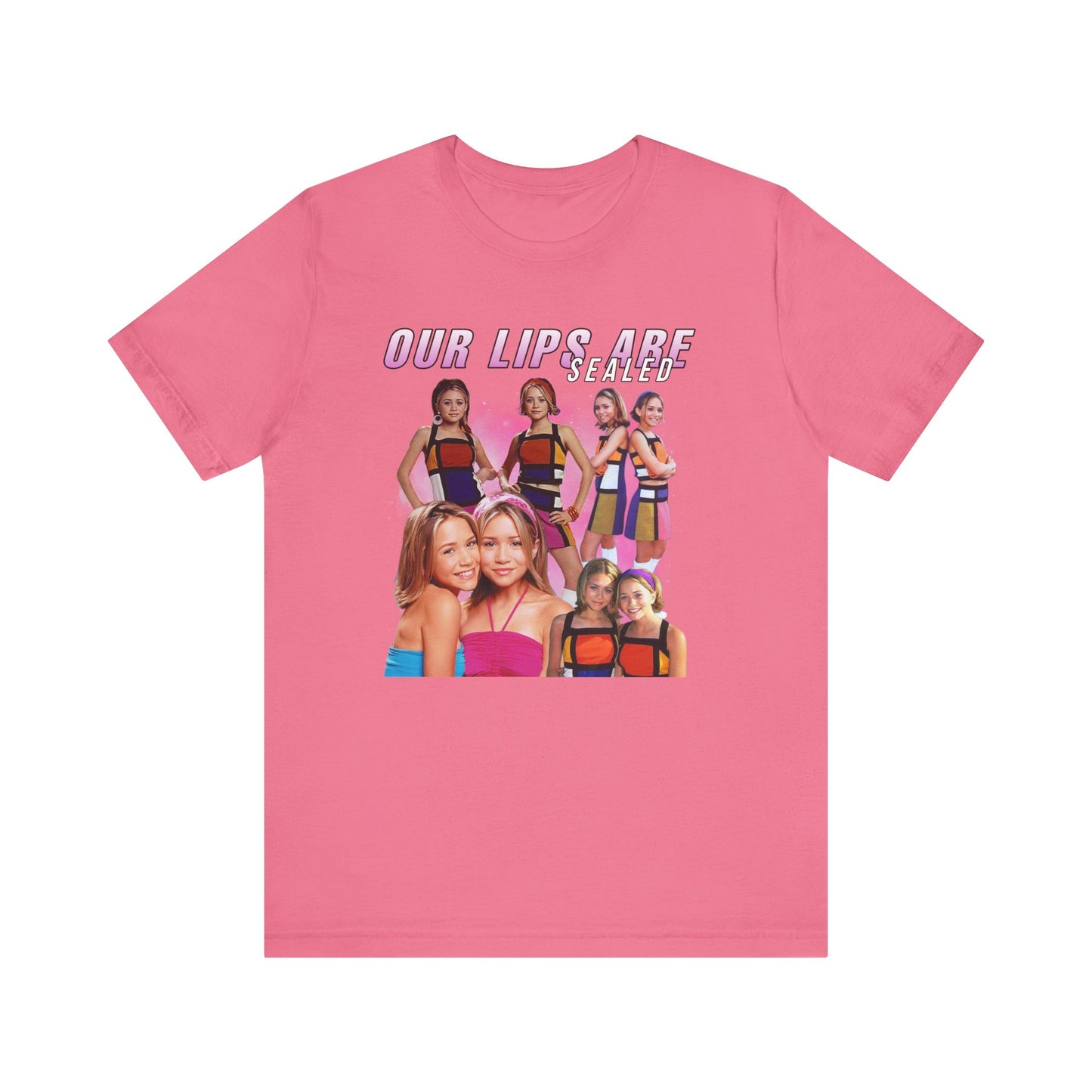 Mary-Kate And Ashley Olsen Our Lips Are Sealed Movie Shirt Unisex Jersey Short Sleeve Tee