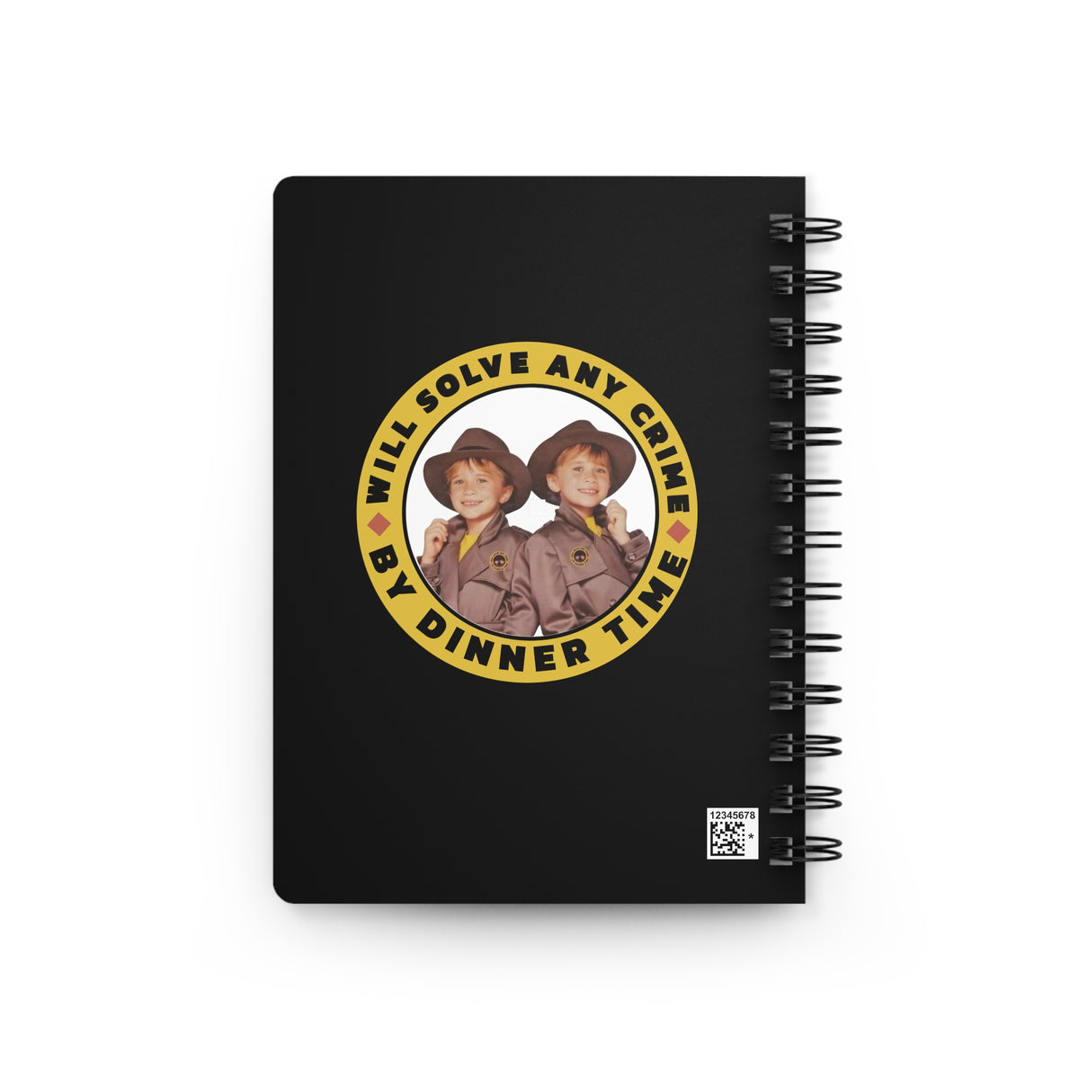 NEW Solve Any Crime By Dinner Time Spiral Bound Journal