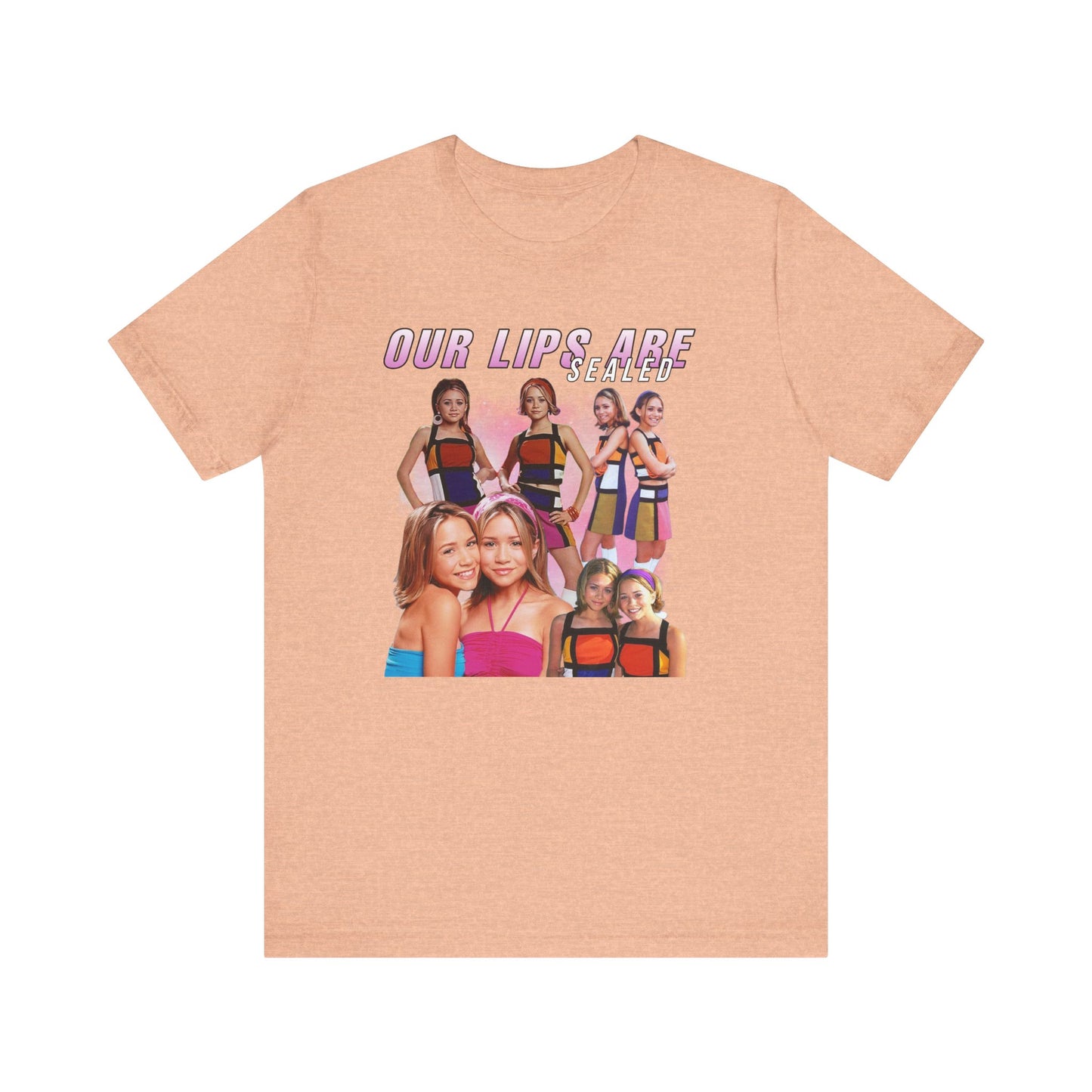 Mary-Kate And Ashley Olsen Our Lips Are Sealed Movie Shirt Unisex Jersey Short Sleeve Tee