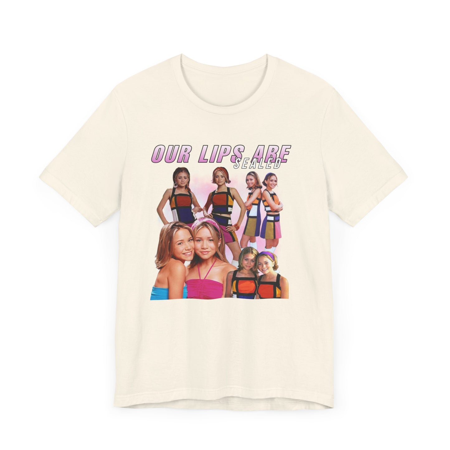 Mary-Kate And Ashley Olsen Our Lips Are Sealed Movie Shirt Unisex Jersey Short Sleeve Tee